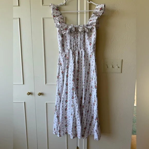 short sleeve linen shift dress STELLA WOVEN LINEN MINI DRESS  Velvet by Graham & Spencer